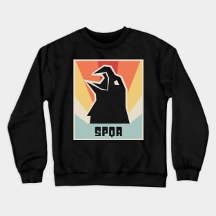 SPQR - Vintage Roman Empire Eagle Design Crewneck Sweatshirt